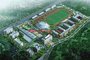 重庆市忠县职业教育中心俯瞰图片